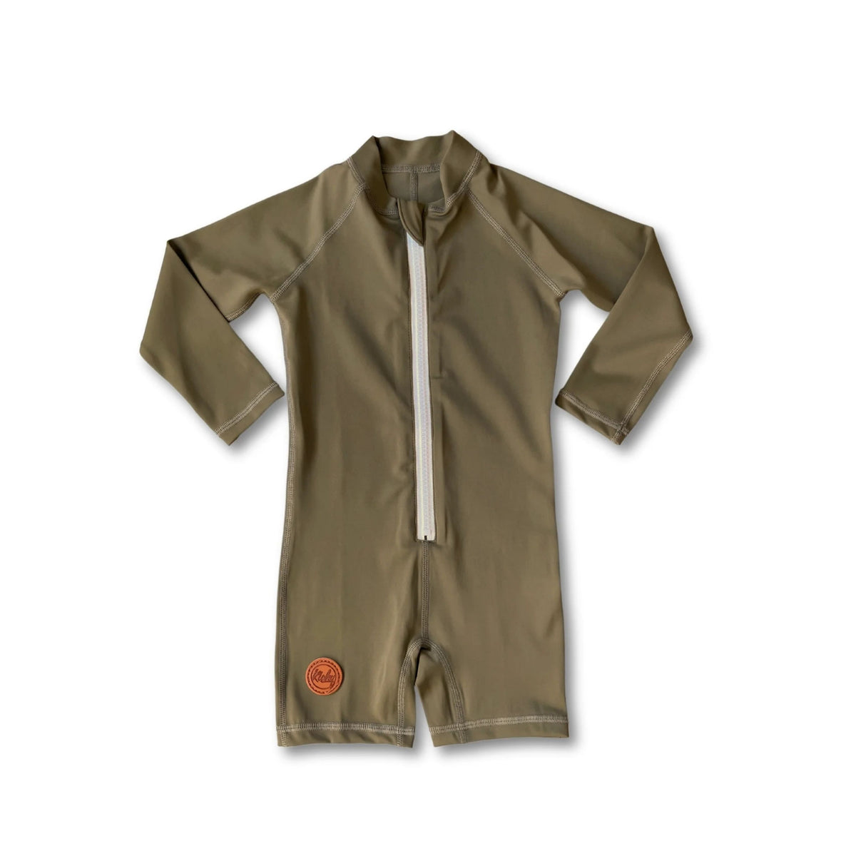 Kicky Swim - One Piece Rashguard Suit | Khaki Olive