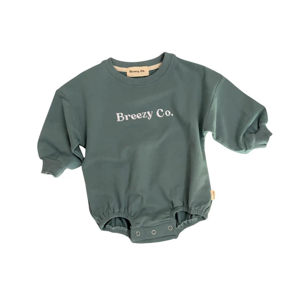 Breezy Co. - Logo Bubble Romper | Eucalyptus