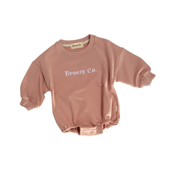 Breezy Co. - Logo Bubble Romper | Light Pink