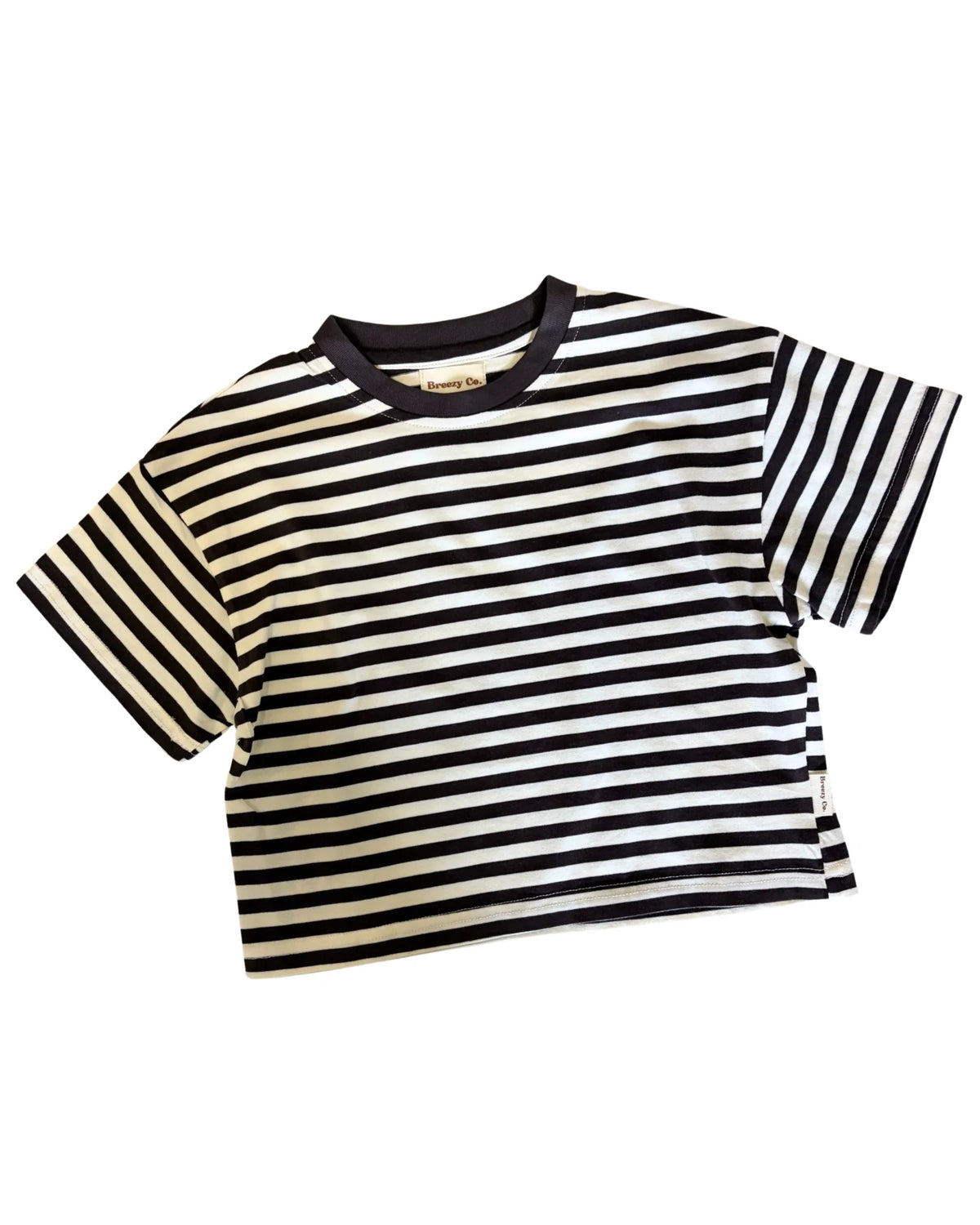 Breezy Co. - Striped Tee | Chocolate