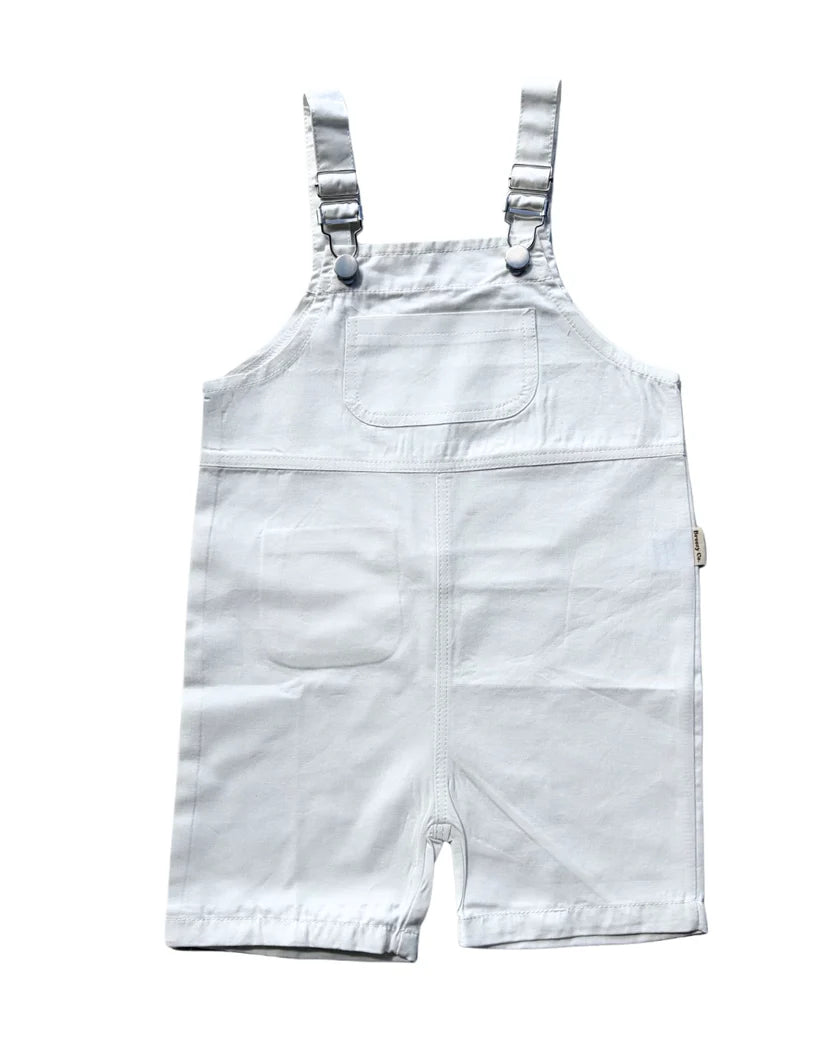 Breezy Co. - Shorts Overalls | White