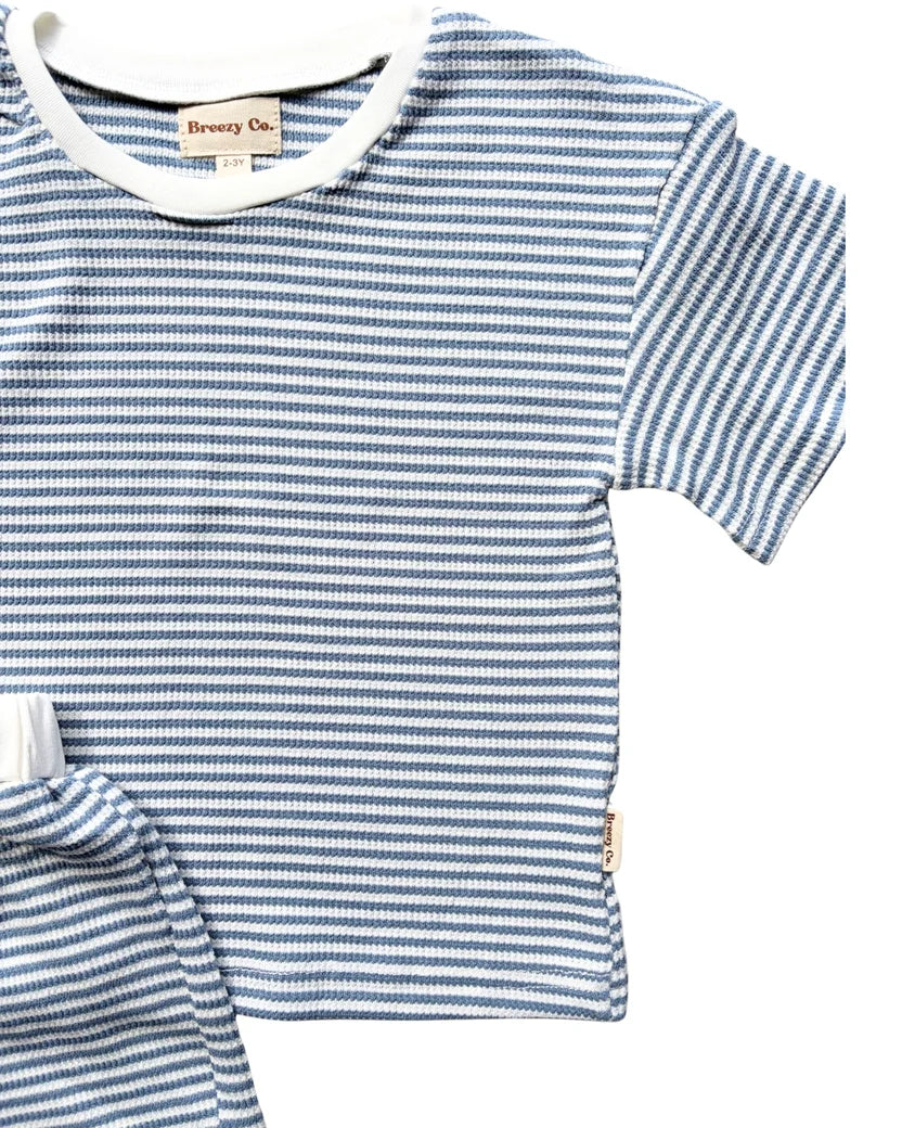 Breezy Co. - Waffle Set | Blue & White