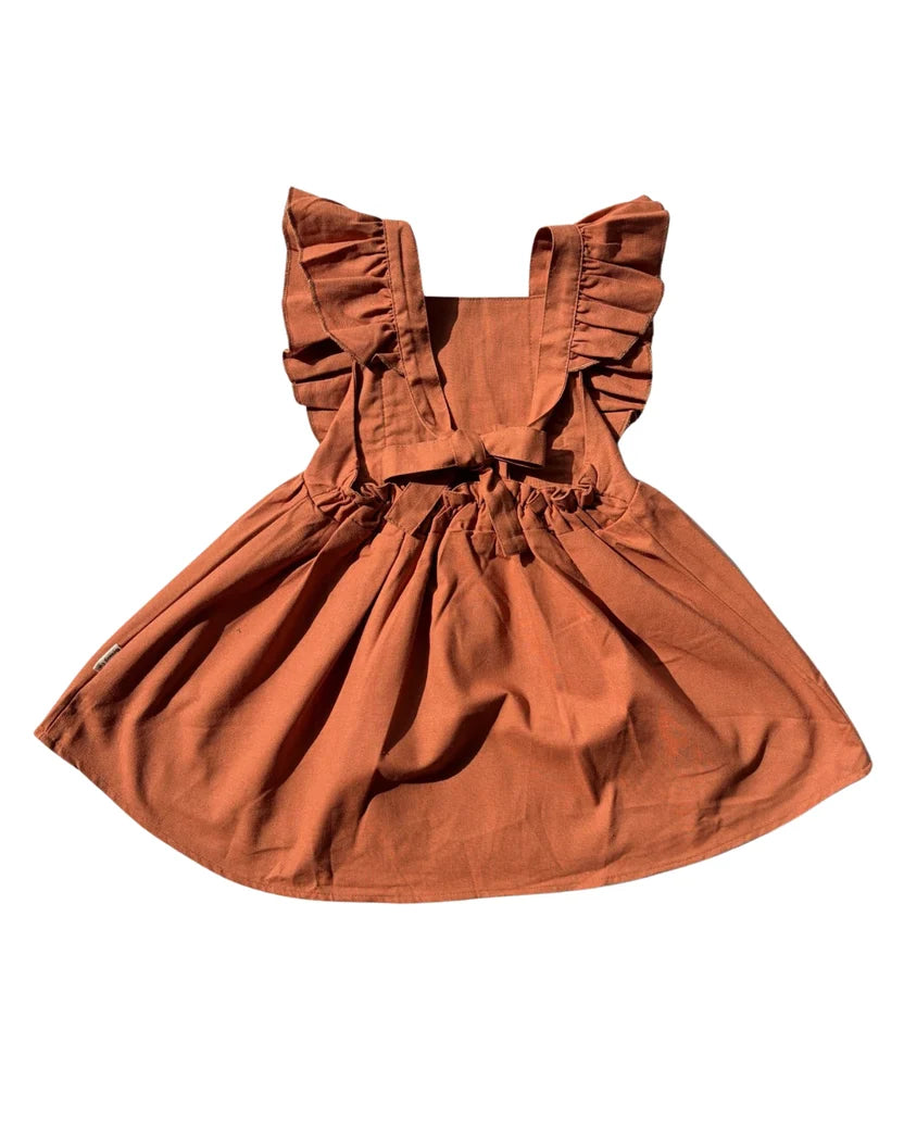 Breezy Co. - Ruffled Dress | Rust
