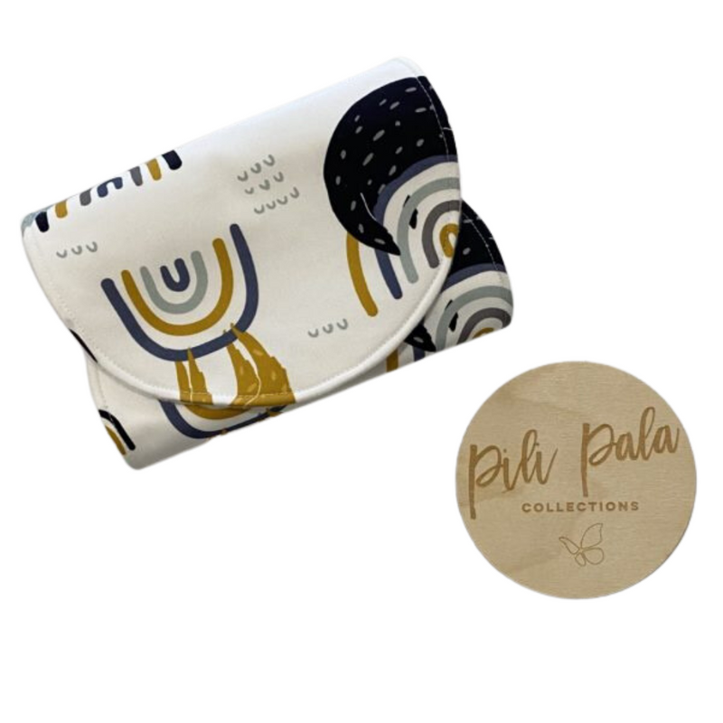 Pili Pala Collections - Contoured Burp Cloth | Rainbow Sloth
