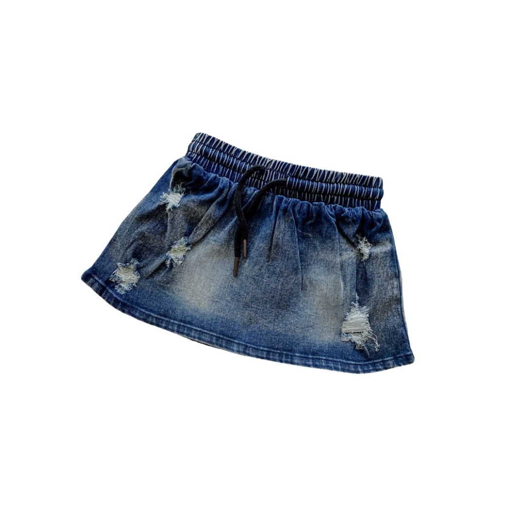 Ballerinas and Boys - Blue Wash Denim Skirt