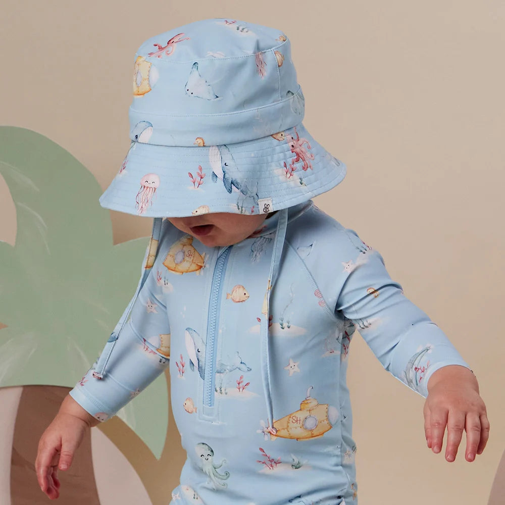 Snuggle Hunny Kids - Swim Hat | Blue Little Subs