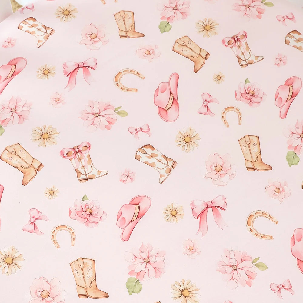 Snuggle Hunny Kids - Organic Fitted Cot Sheet | Boots & Bows