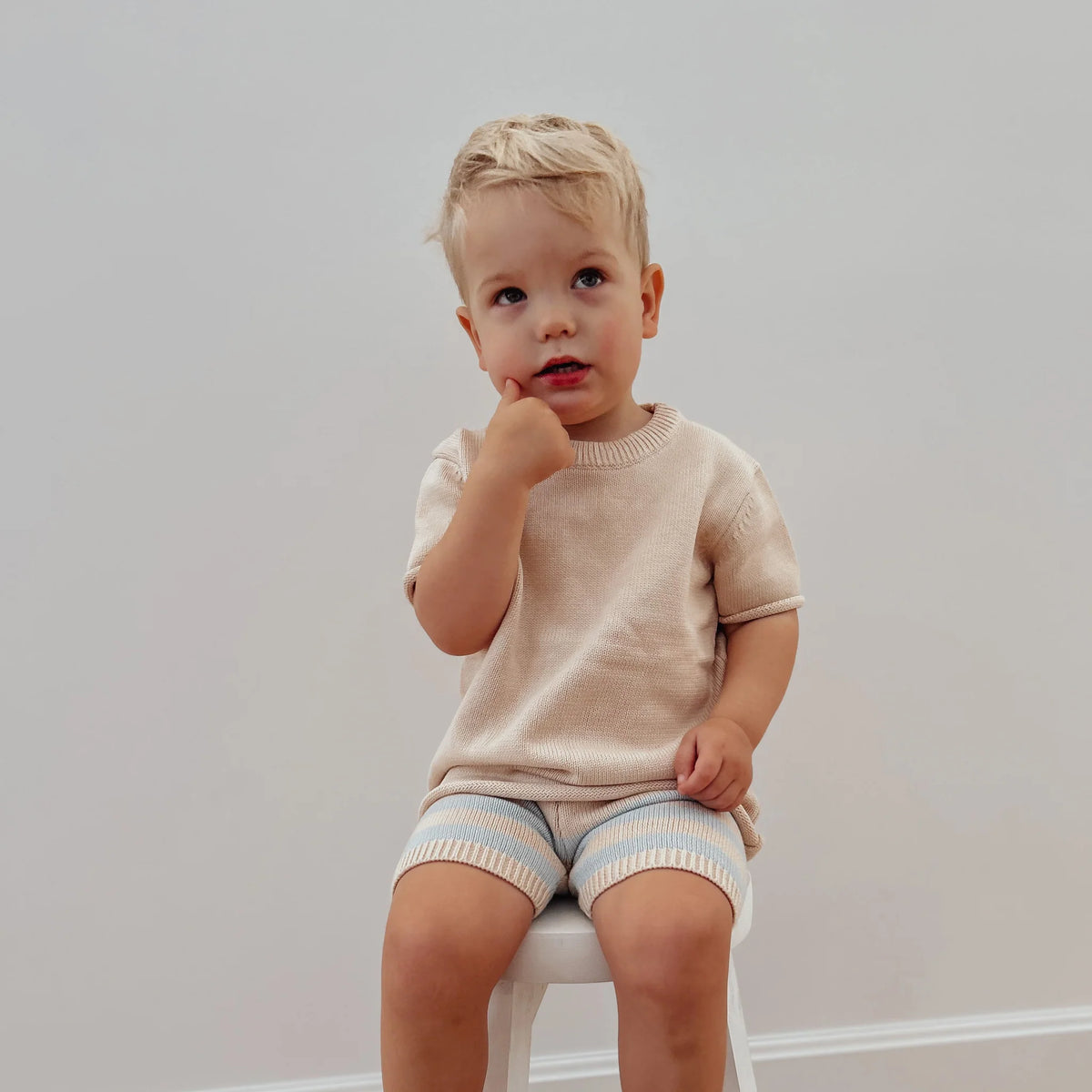 Lilla Hjärtat - Knitted T-shirt | Beige
