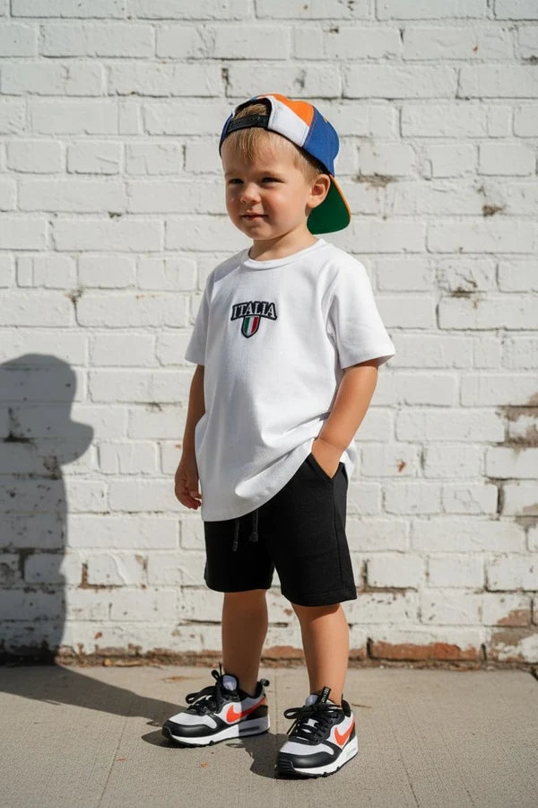 LiL'G & Co. - ITALIA Short Sleeve T-shirt | White