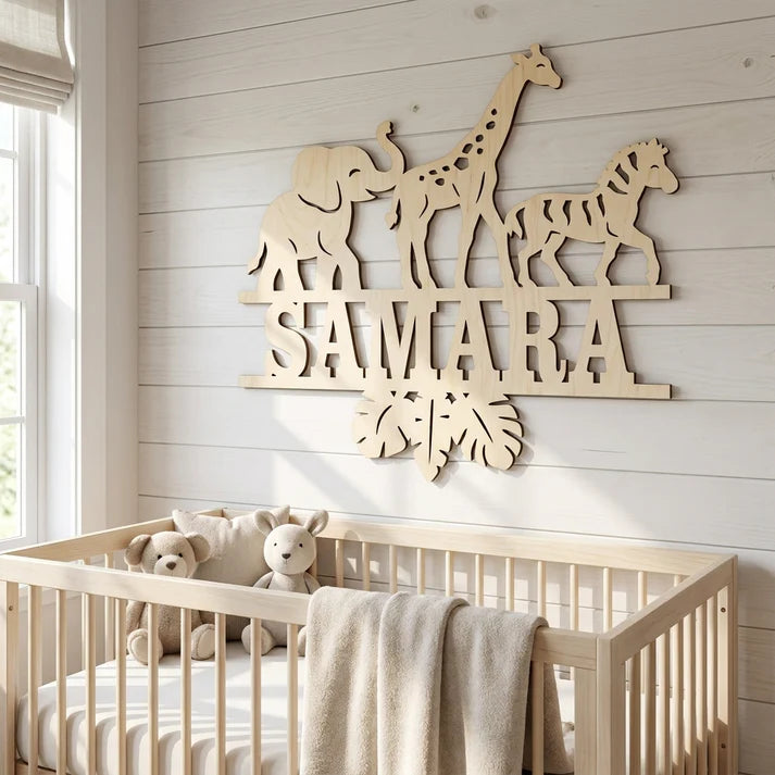 Timber Tinkers - Safari Name Sign