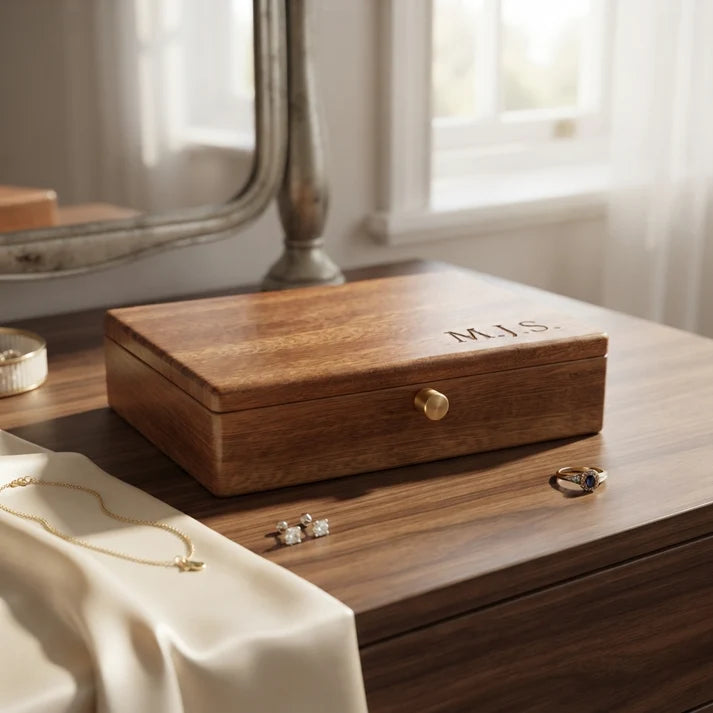 Timber Tinkers - Personalised Wooden Jewellery Box | Monogrammed
