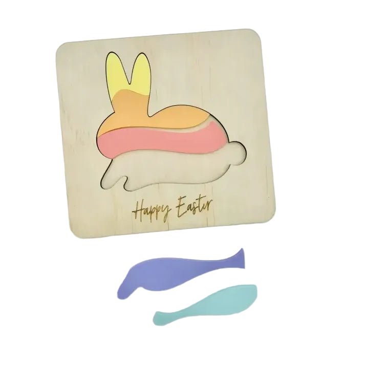 Timber Tinkers - Personalised Easter Bunny Puzzle