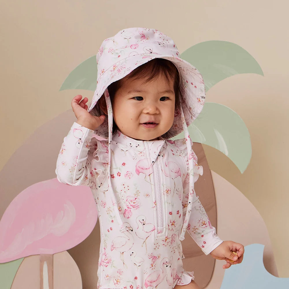 Snuggle Hunny Kids - Swim Hat | Flamingos