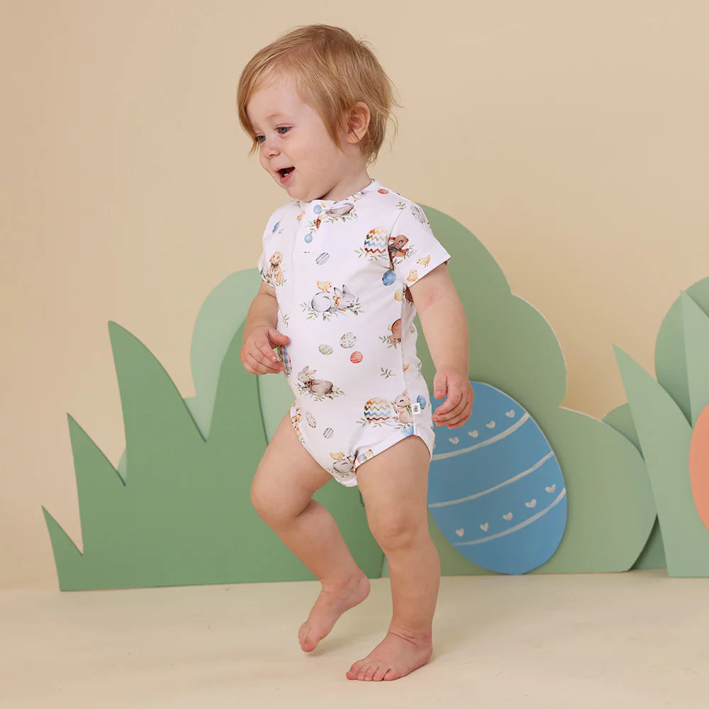 Snuggle Hunny Kids - Short Sleeve Organic Bodysuit | Flopsy Bunies