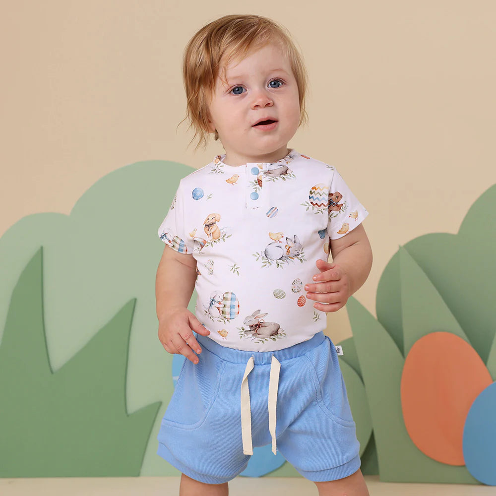 Snuggle Hunny Kids - Short Sleeve Organic Bodysuit | Flopsy Bunies