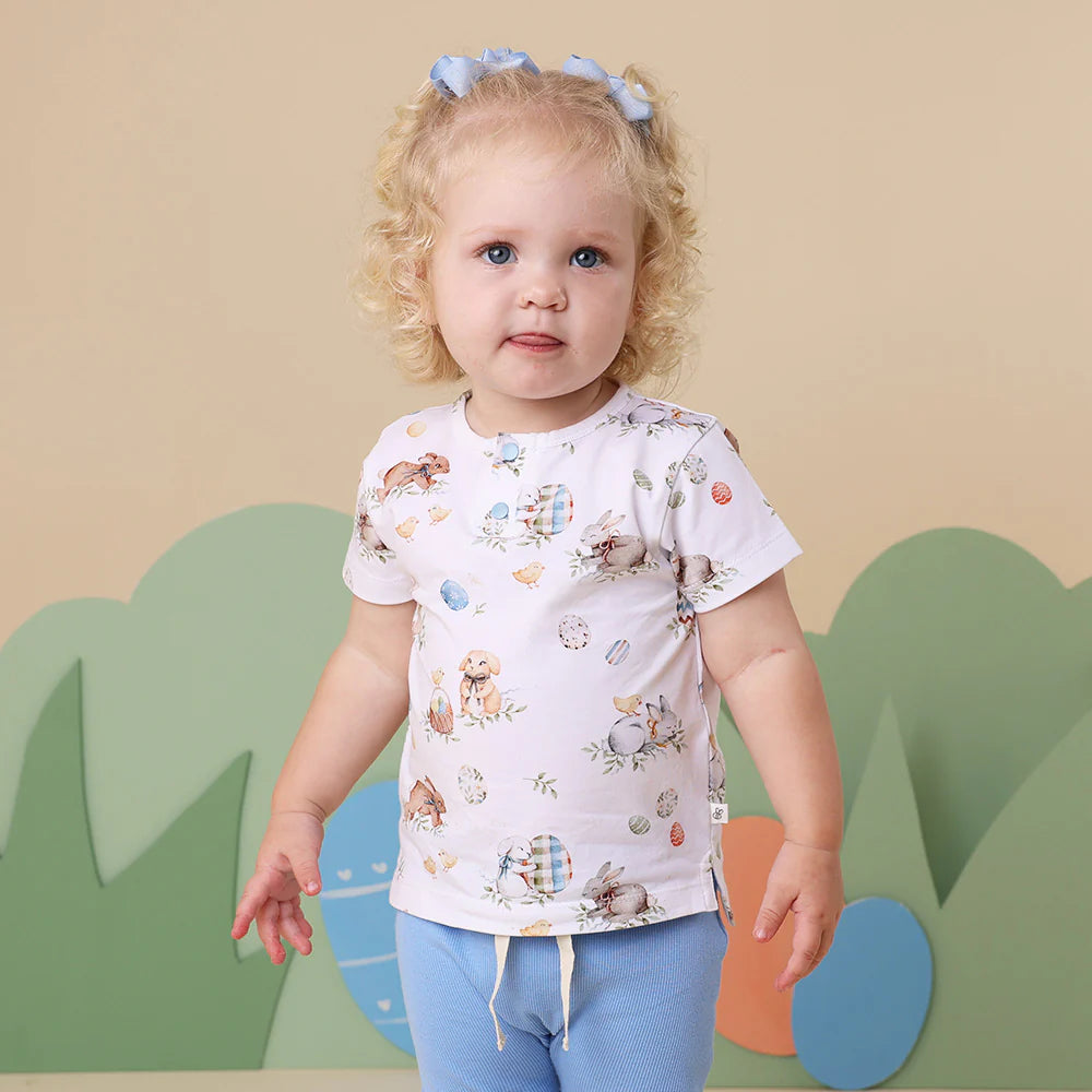Snuggle Hunny Kids - Short Sleeve Organic Top | Flopsy Bunnies