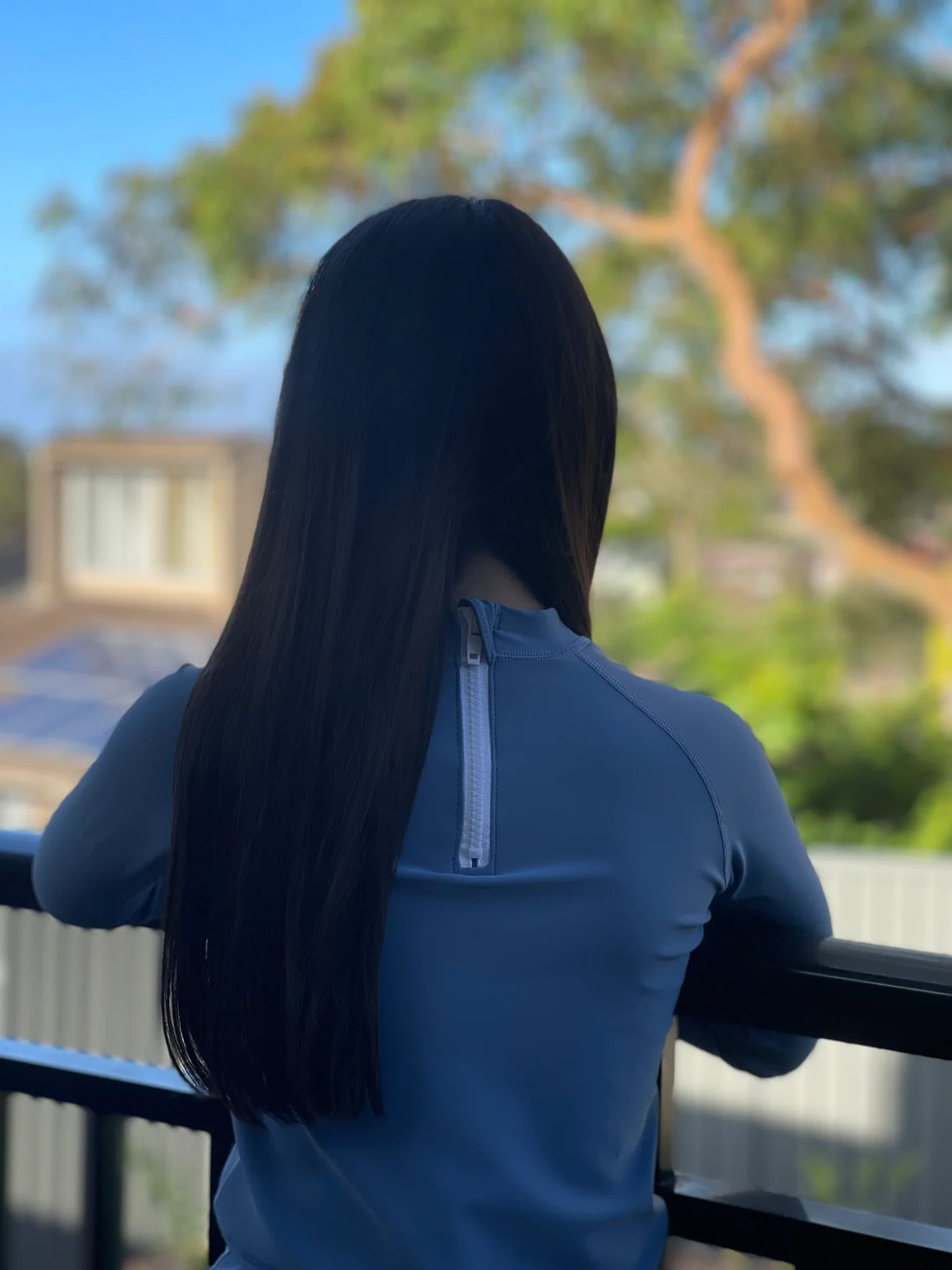 Kicky Swim - Rashguard Top | Hamptons Blue