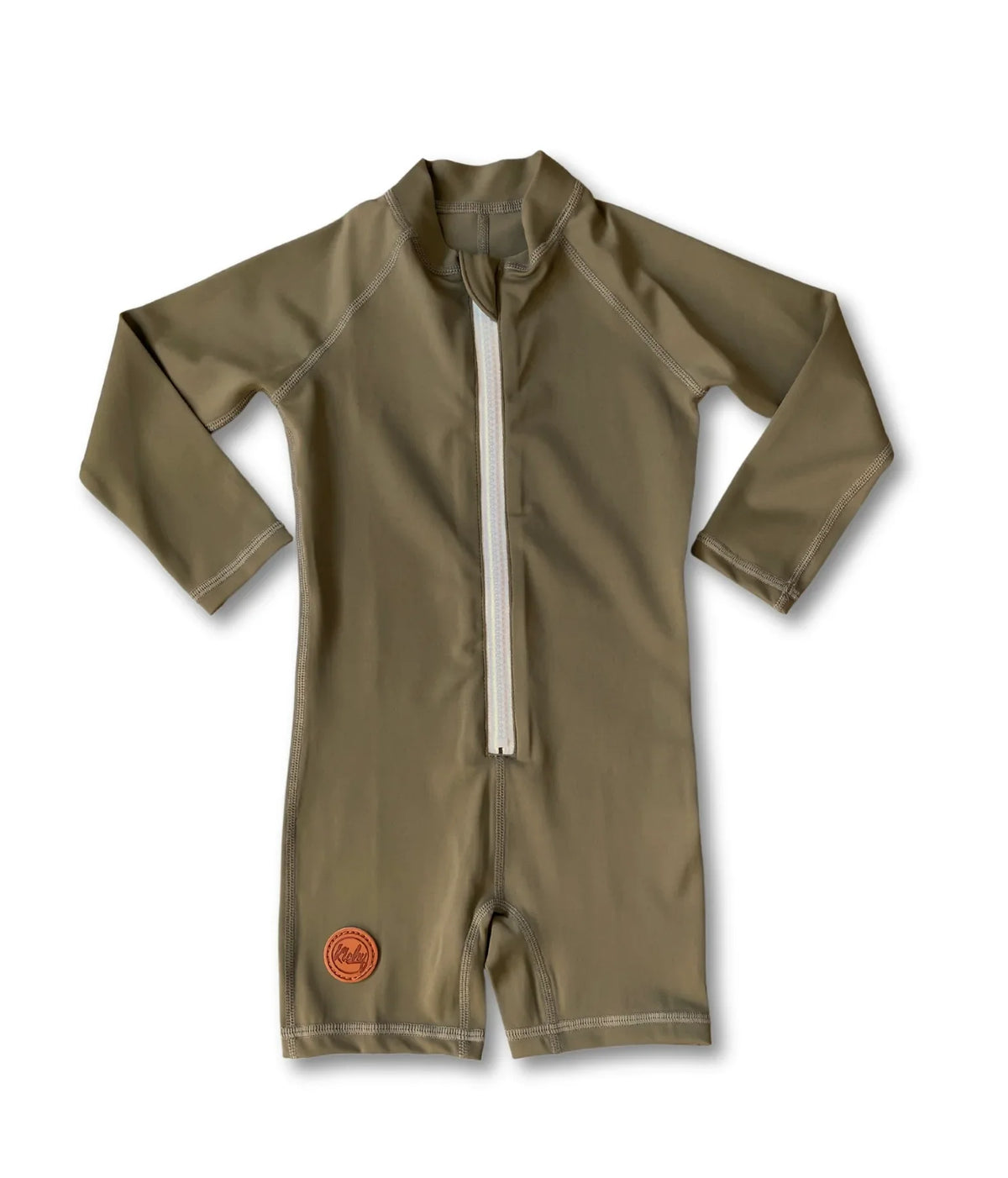 Kicky Swim - One Piece Rashguard Suit | Khaki Olive (CLEARANCE)