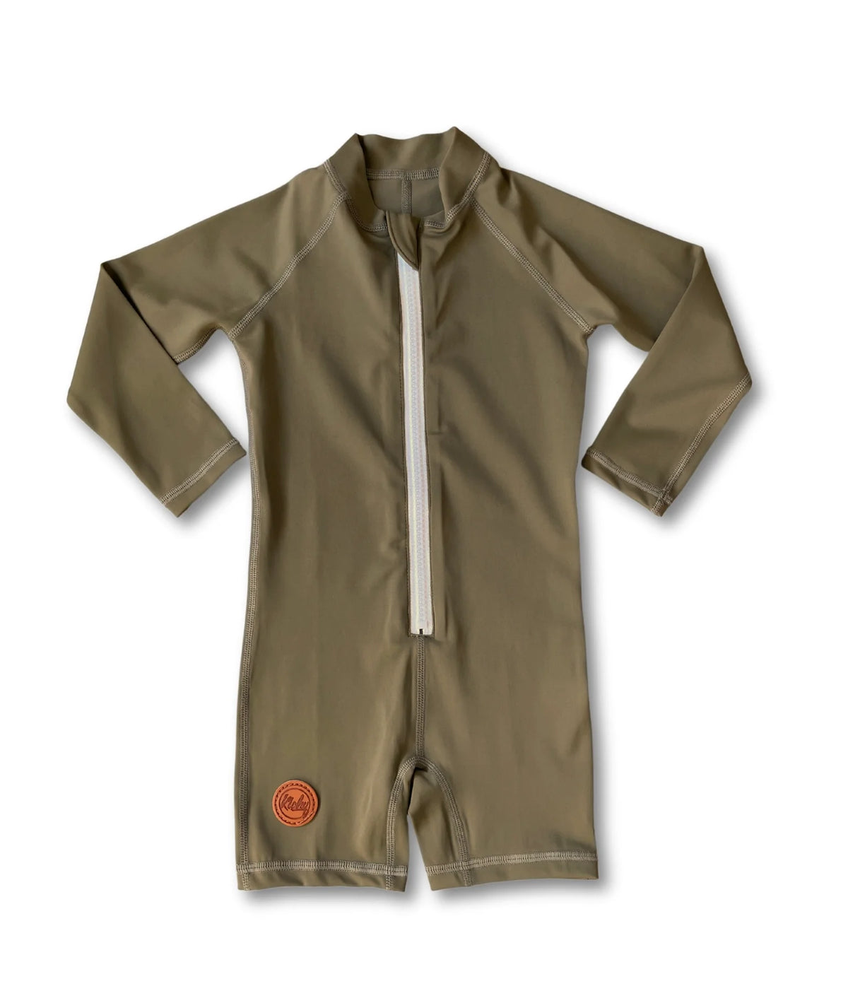 Kicky Swim - One Piece Rashguard Suit | Khaki Olive