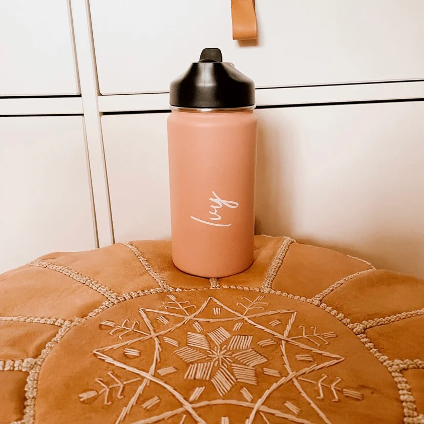 CMC GOLD - Personalised Small Stainless Steel Drink Bottle 350ml | Various Colours