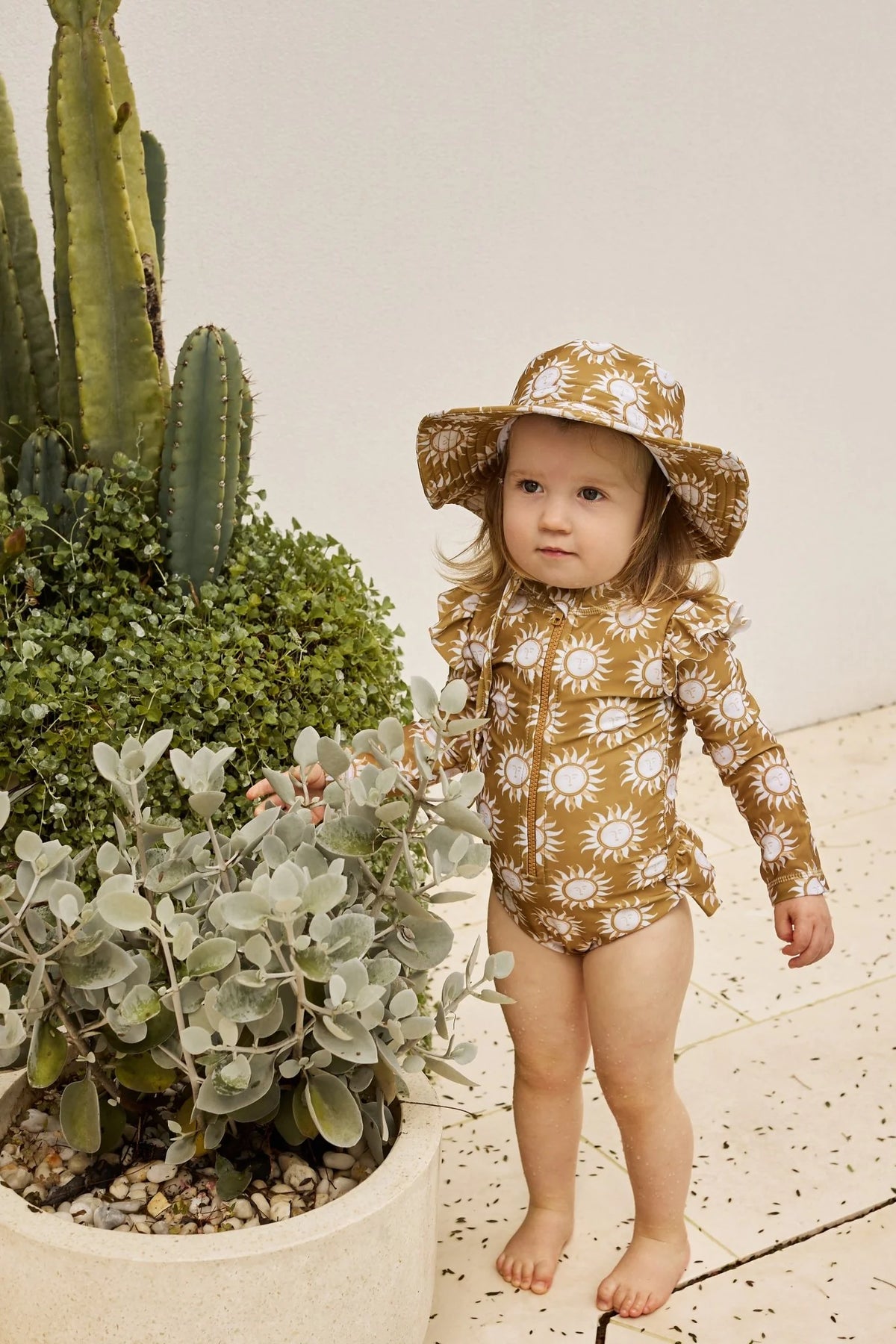 Tales Of The Sun - Long Sleeve Girls Swimsuit | Sun Seeker