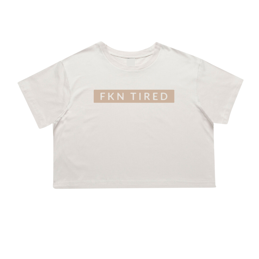 MLW By Design - FKN TIRED Adult Crop | Various Colours