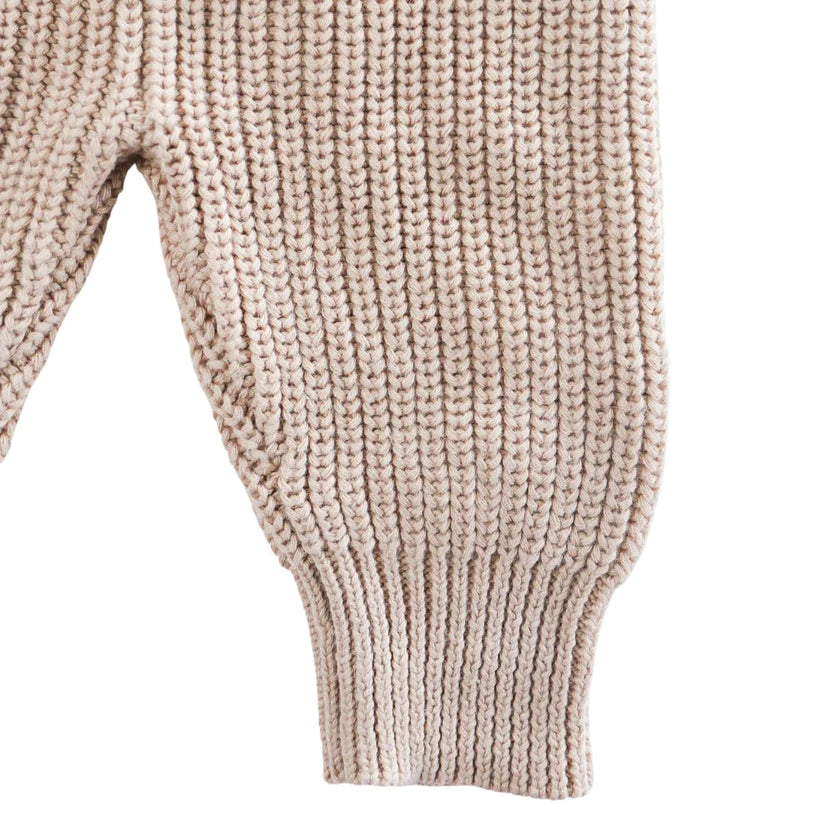 Bare Bebé - Chunky Knit Pants | Earthy Nude
