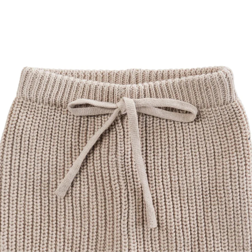 Bare Bebé - Chunky Knit Pants | Earthy Nude