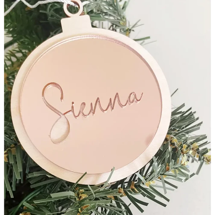 Timber Tinkers -  Personalised Name Christmas Ornament