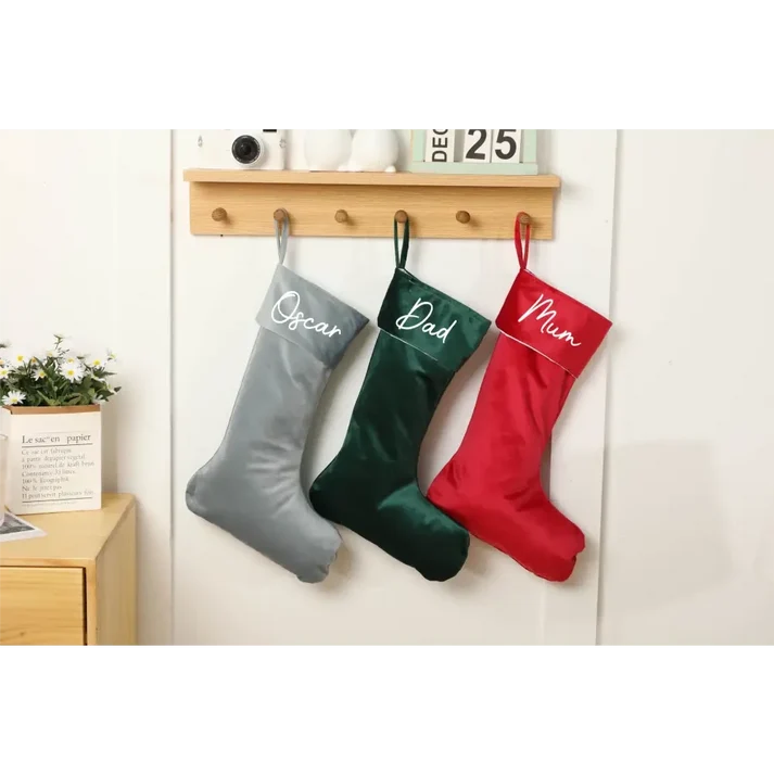 Timber Tinkers - Personalised Velvet Stocking | Various Colours