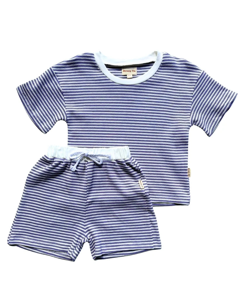 Breezy Co. - Waffle Set | Purple & White