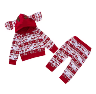 Reindeer Hoodie Set