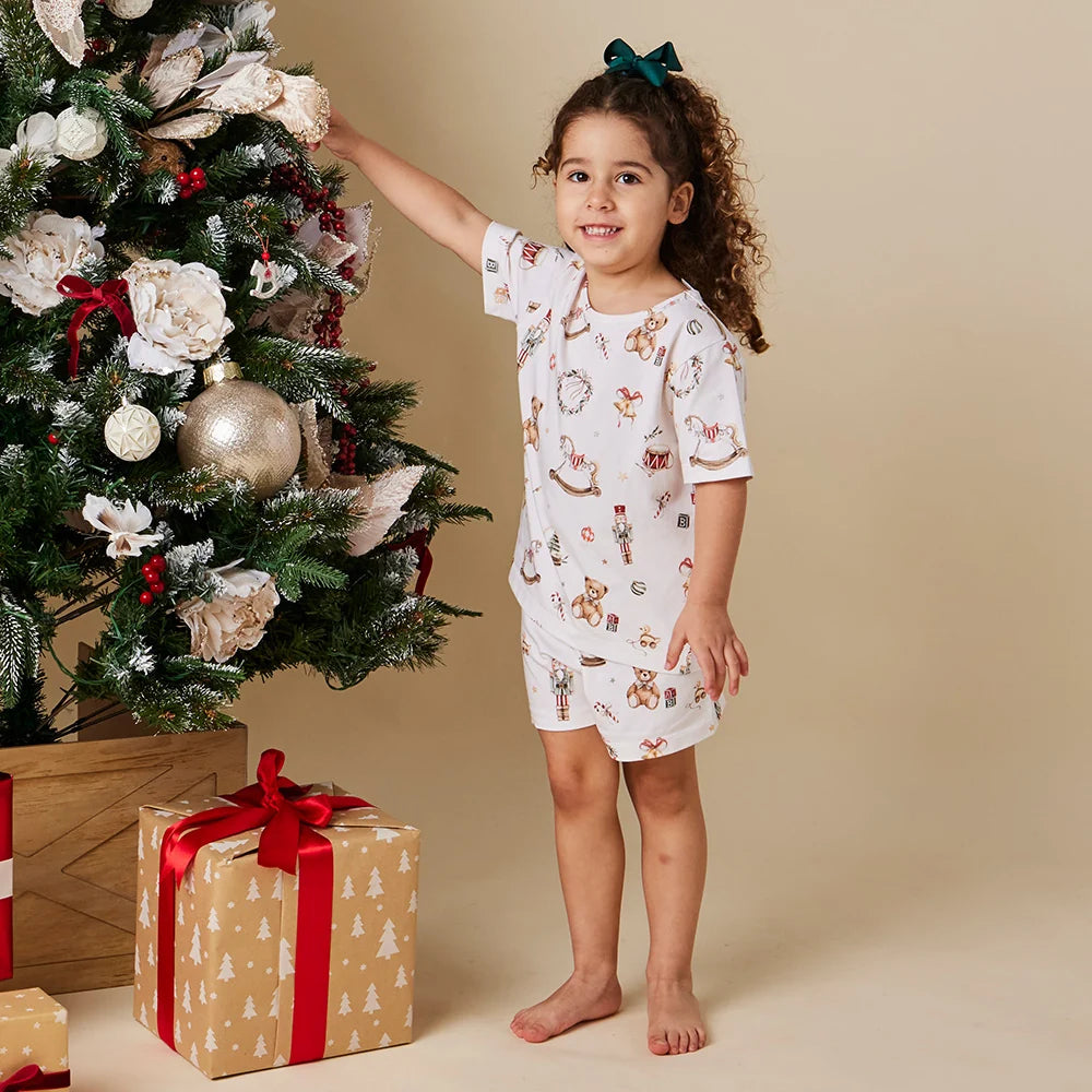 Snuggle Hunny Kids - Santa's Toy Shop Organic Kids PJ Set