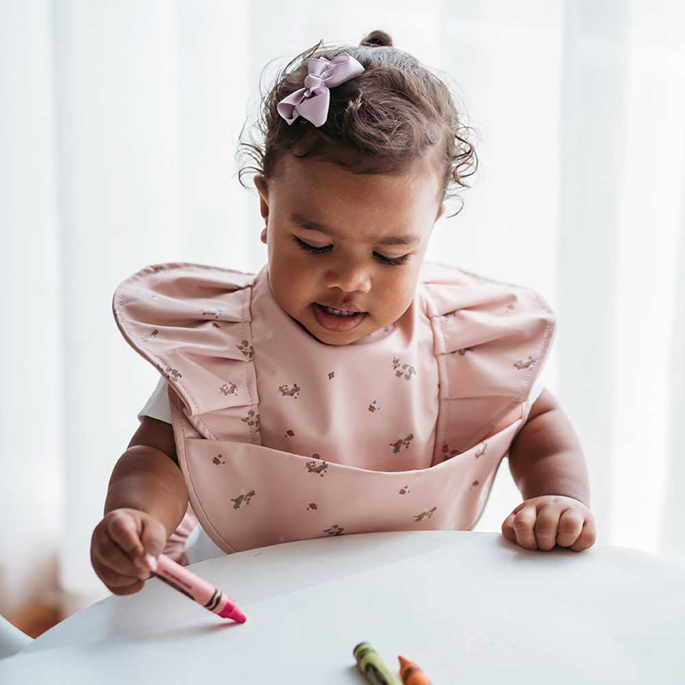 Snuggle Hunny Kids - Waterproof Frill Snuggle Bib | Posy