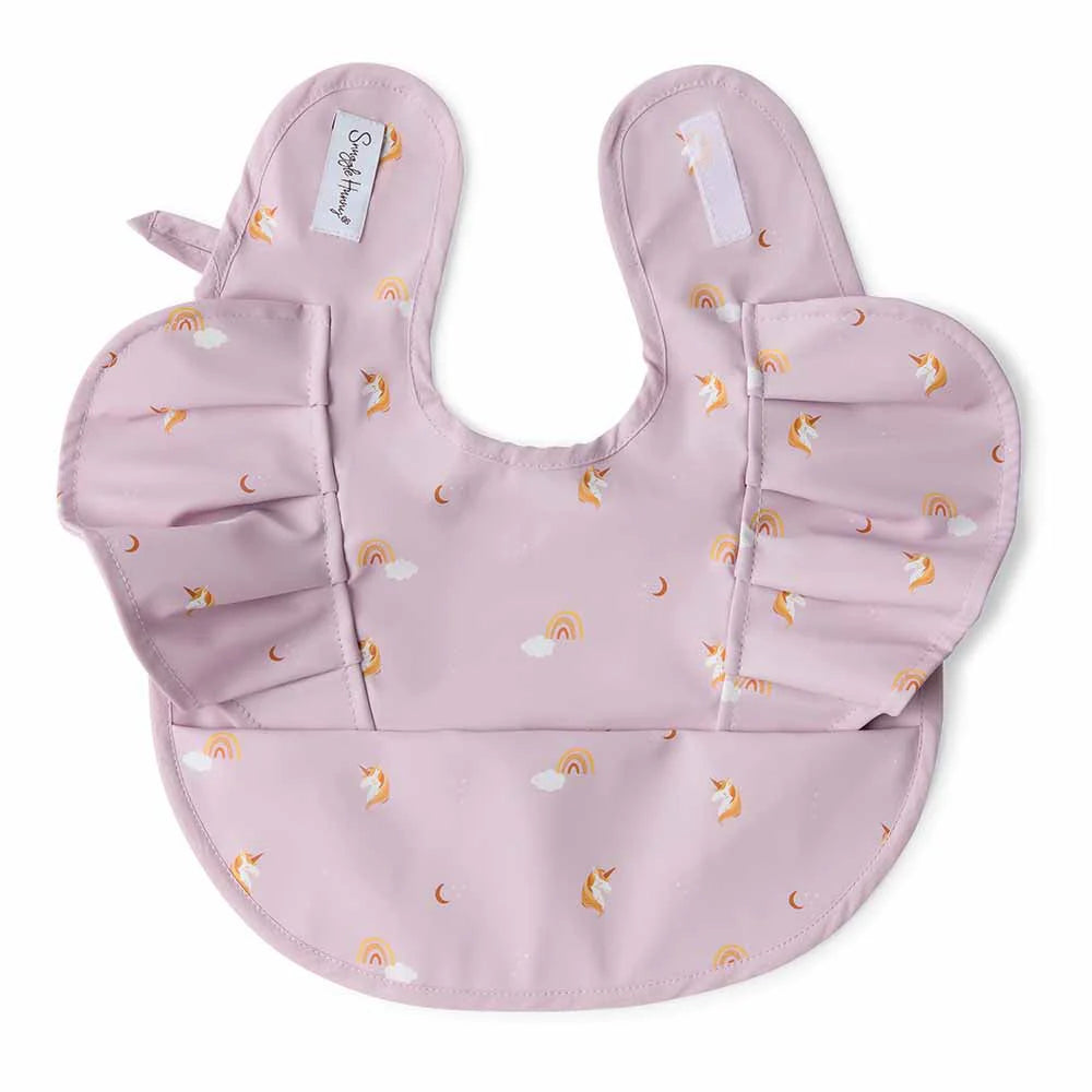 Snuggle Hunny Kids - Waterproof Frill Snuggle Bib | Unicorn