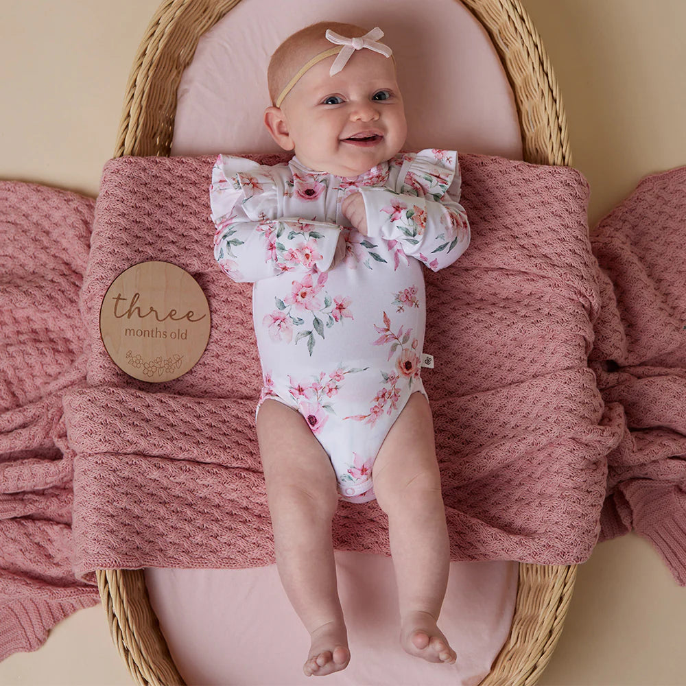 Snuggle Hunny Kids - Long Sleeve Organic Bodysuit | Camille