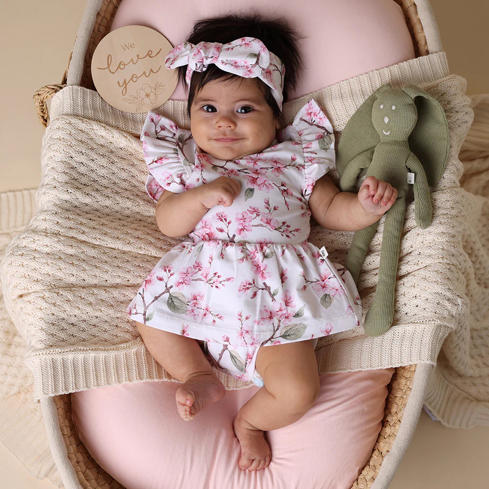 Snuggle Hunny Kids - Organic Dress | Cherry Blossom