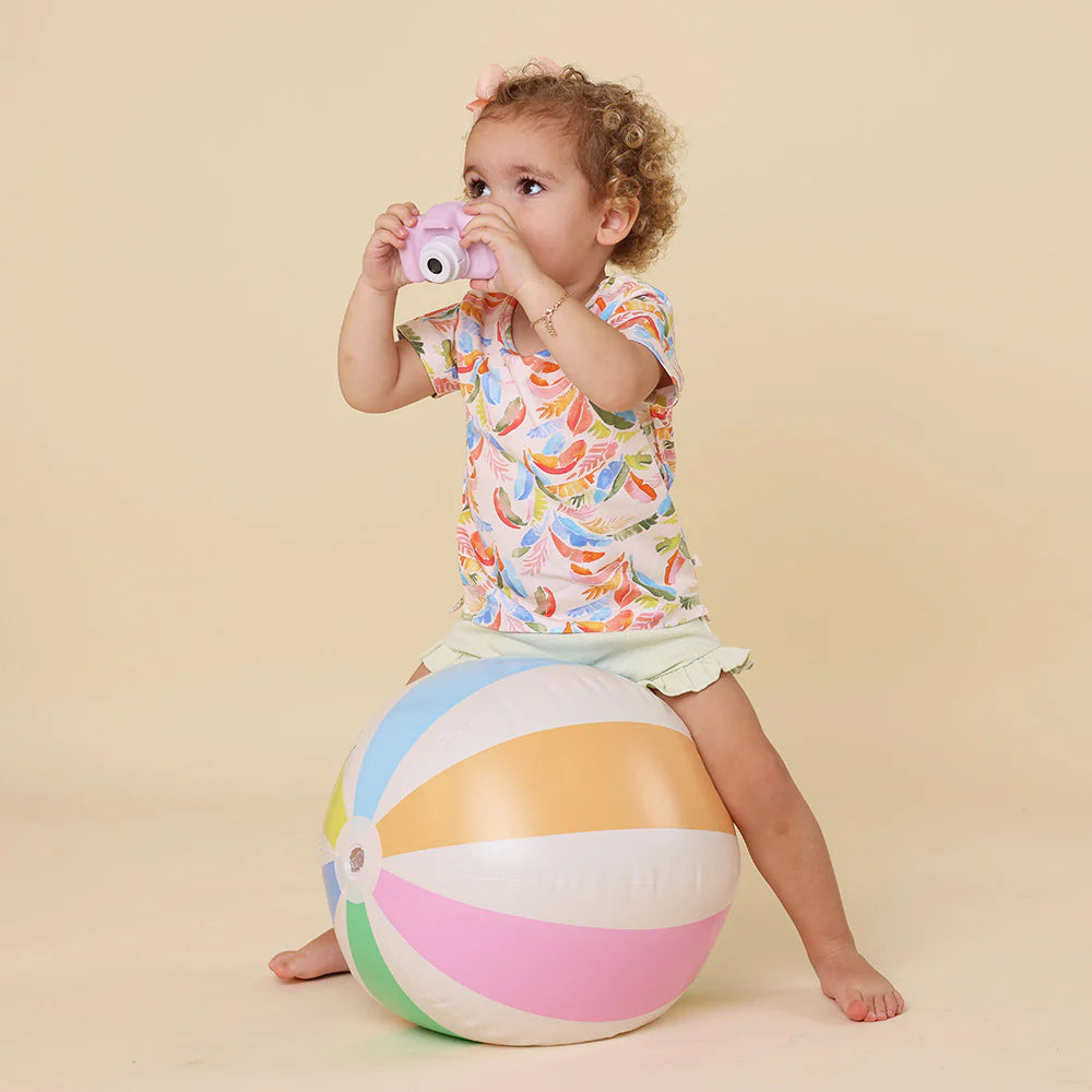 Snuggle Hunny Kids - Short Sleeve Organic T-Shirt | Summer Palm