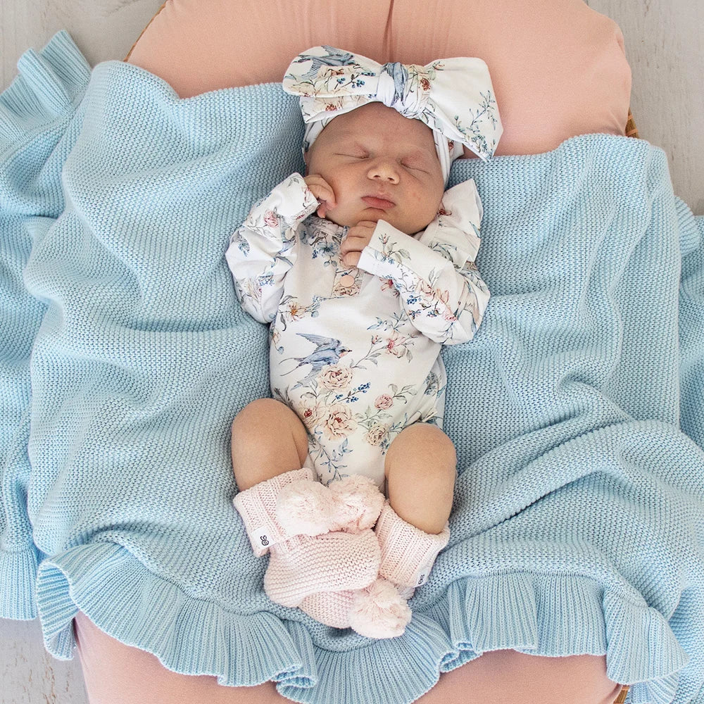 Snuggle Hunny Kids - Long Sleeve Organic Bodysuit | Sweet Swallows