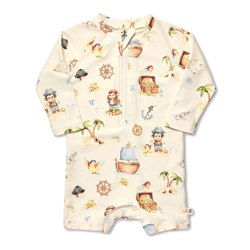 Snuggle Hunny Kids - Swim Shortie | Treasure Island