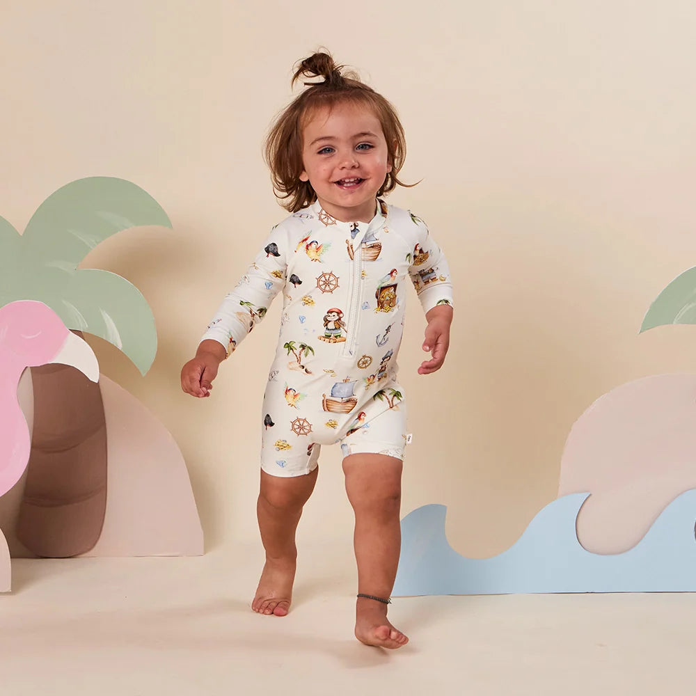 Snuggle Hunny Kids - Swim Shortie | Treasure Island