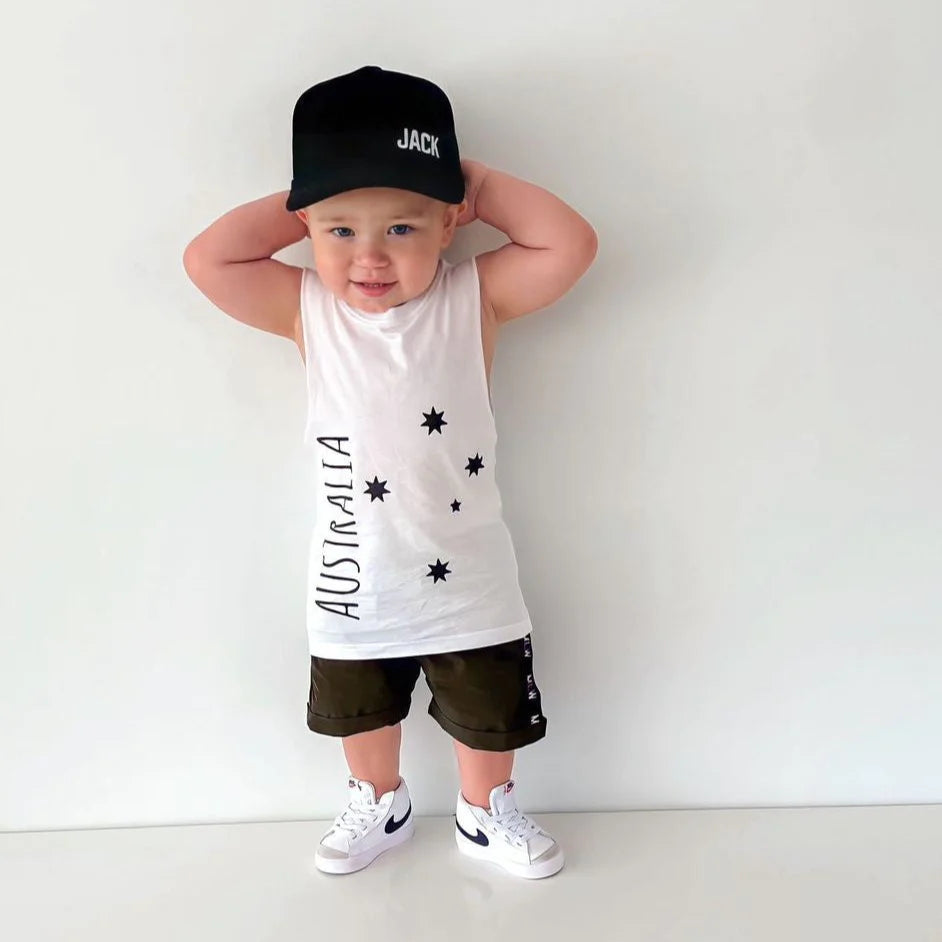 Cubs Co PERSONALISED BLACK HAT AVAILABLE IN BABY ADULT