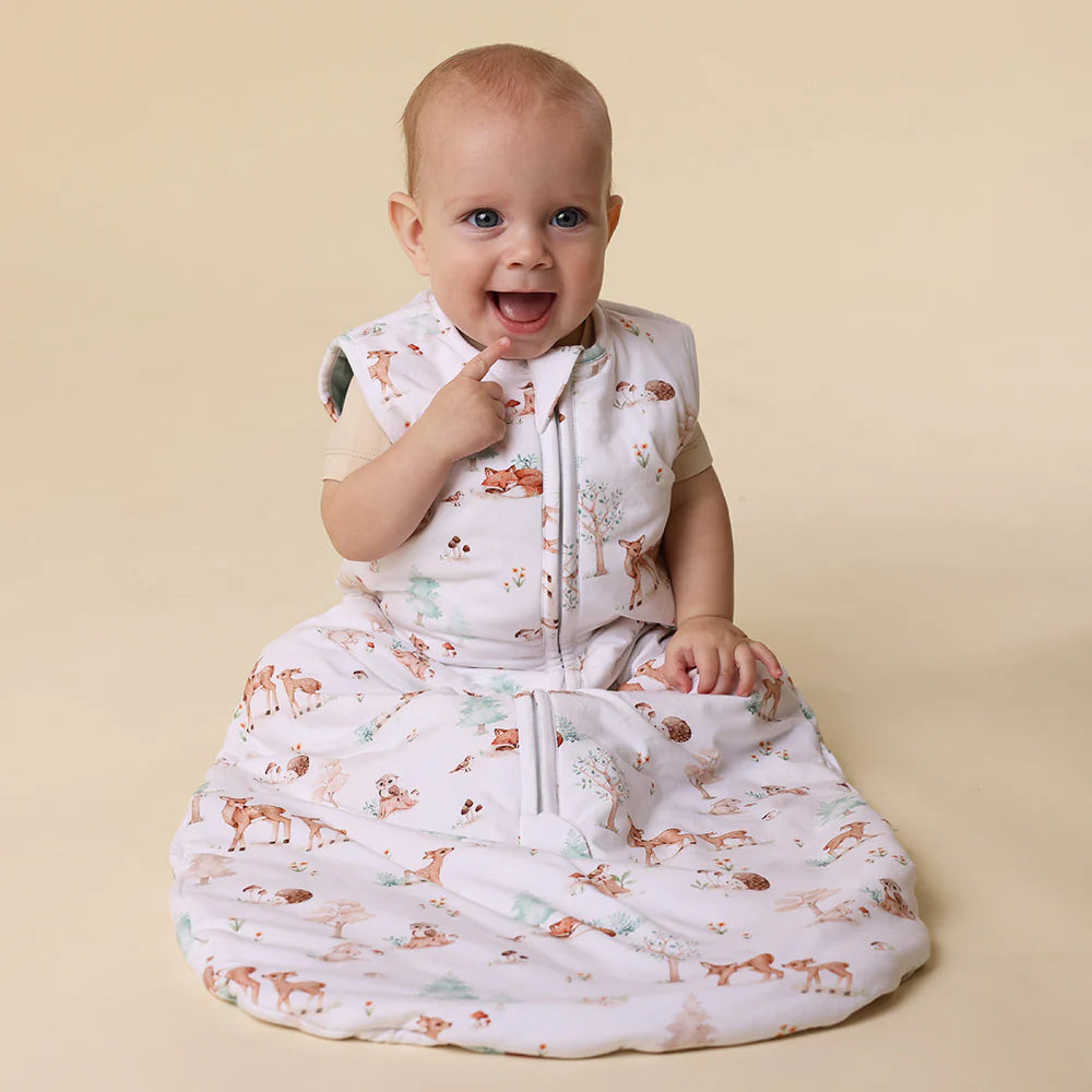 Snuggle Hunny Kids- 2.5 TOG Organic Sleeping Bag | Woodland Tales