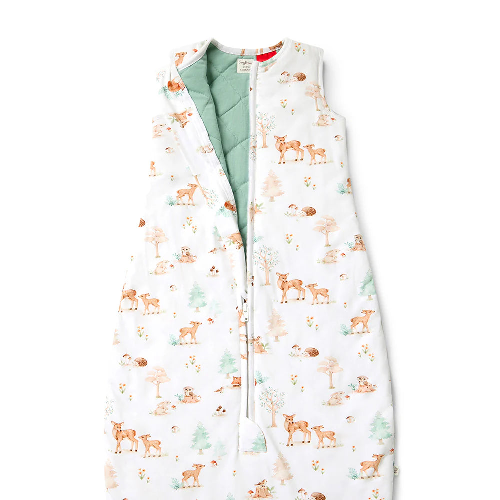 Snuggle Hunny Kids- 2.5 TOG Organic Sleeping Bag | Woodland Tales
