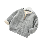Fluffy Bomber Jacket | Grey