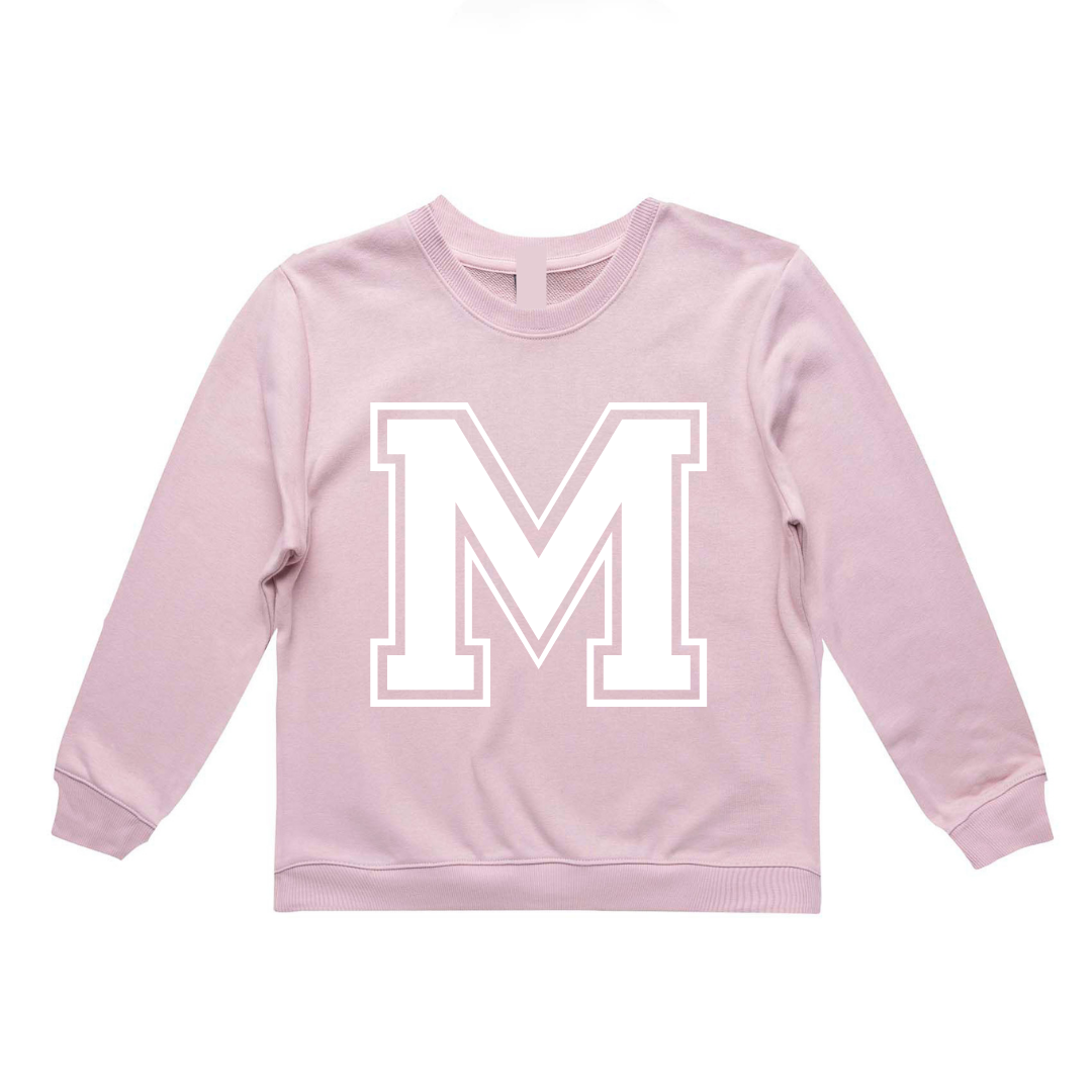 MLW By Design - Personalised Varsity Fleece Crew *CLEARANCE*