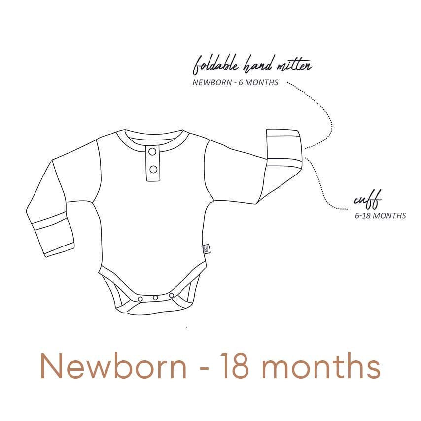 Snuggle Hunny Kids - Long Sleeve Organic Bodysuit | Rose
