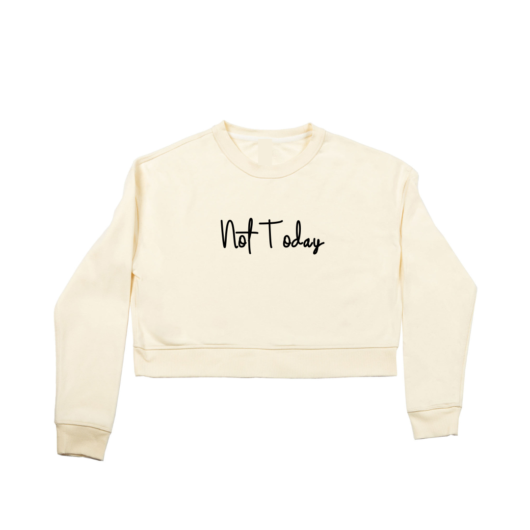 MLW By Design - Not Today Adult Crop Crew | Various Colours