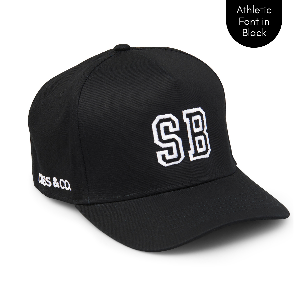 Cubs & Co - PERSONALISED BLACK W/ INITIALS | ATHLETIC BLACK PRINT