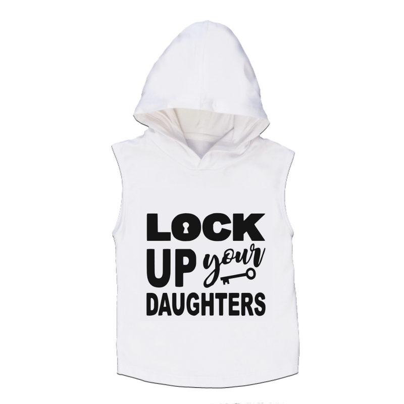 MLW By Design - Lock Up Sleeveless Hoodie | White or Black